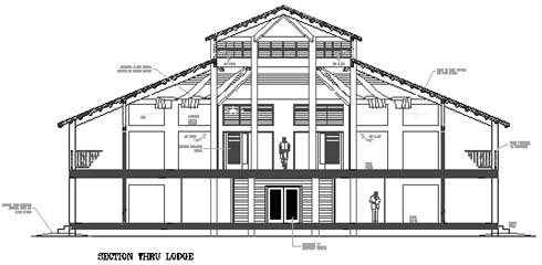 Section thru Main Lodge